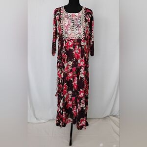 Floral Embroidered Anarkali Gown